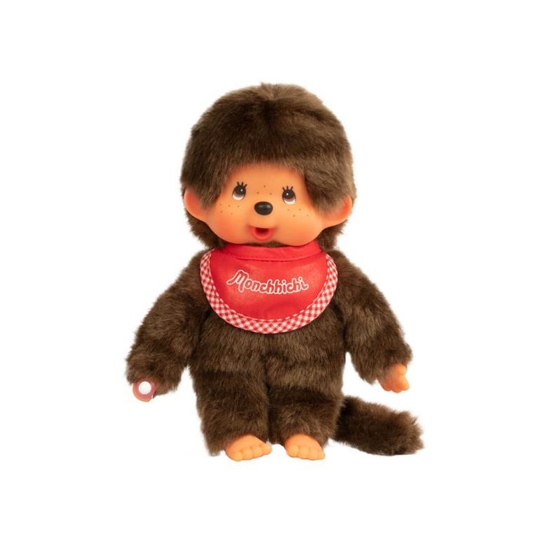 Monchhichi - Pluszowa małpka chłopiec Classic, 20cm - Czerwony