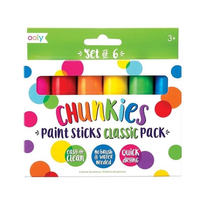 Ooly - Farba w kredce, Chunkies Paint Sticks - 6szt.