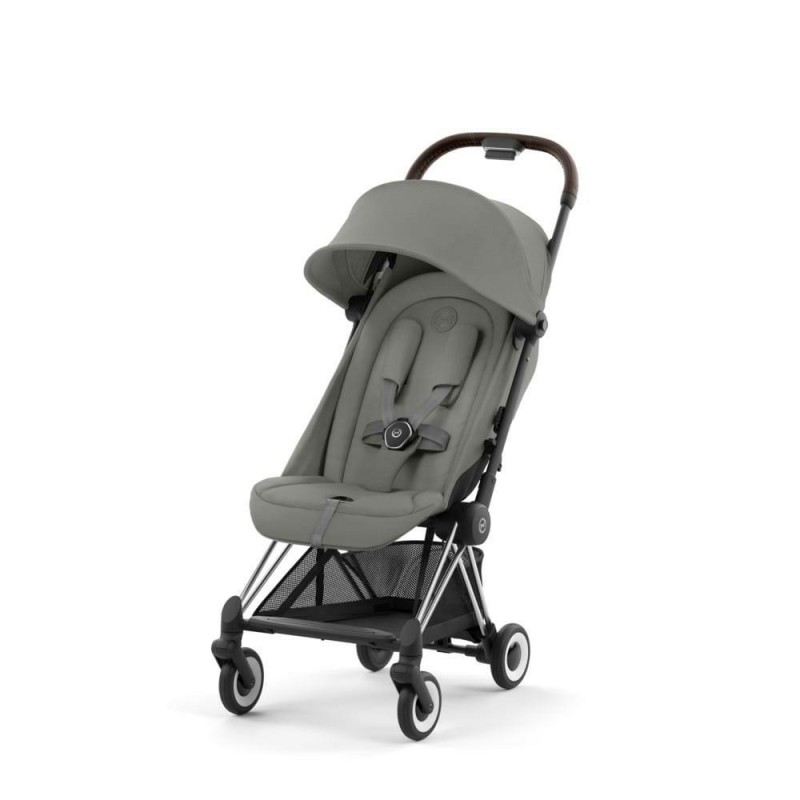 Cybex - Ultrakompaktowy wózek spacerowy Coya (rama chromowana) - Mirage Grey