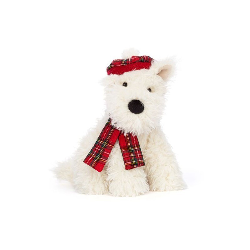 Jellycat - Przytulanka Terrier w czapce i szaliku 21cm