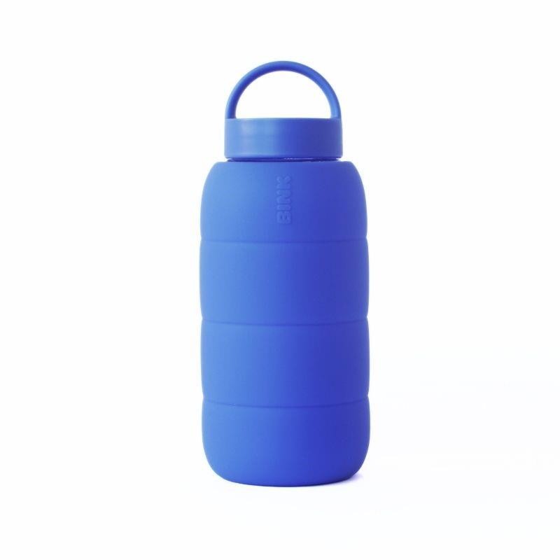 Bink - Szklana butelka Puffer Bottle 800ml - cobalt