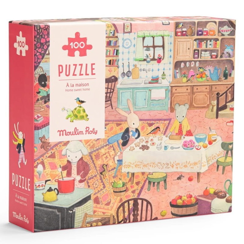 Moulin Roty - Puzzle obserwacyjne La Grande Famille 100 el.