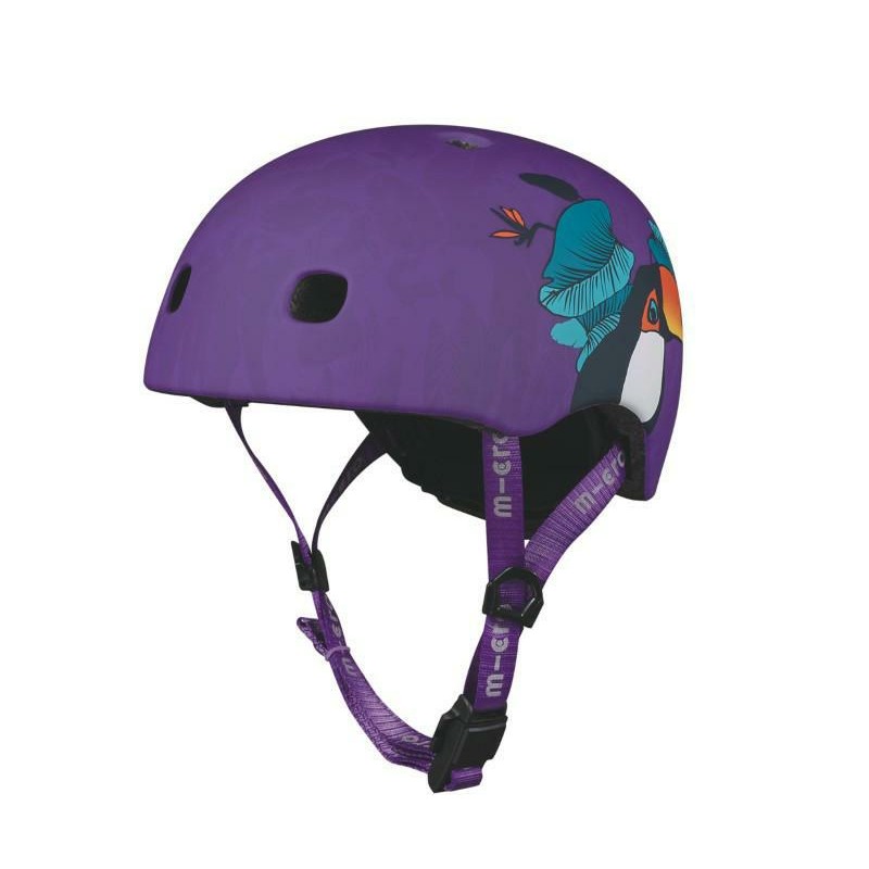 Micro - Kask dziecięcy S (48-53cm) - Tukan, fioletowy