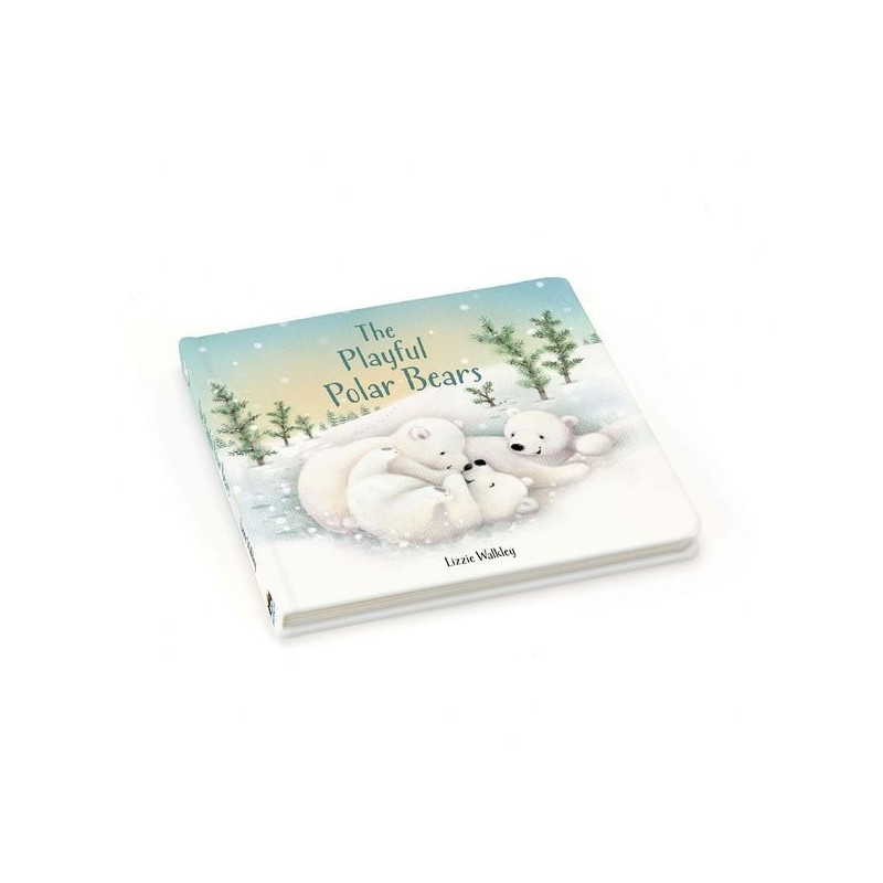 Jellycat - „The Playful Polar Bears Book” Książeczka dla Dzieci