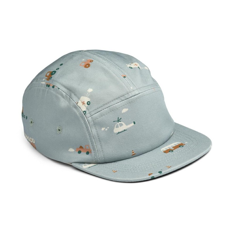 Liewood - Czapka z daszkiem Rory - Vehicles/Dove blue