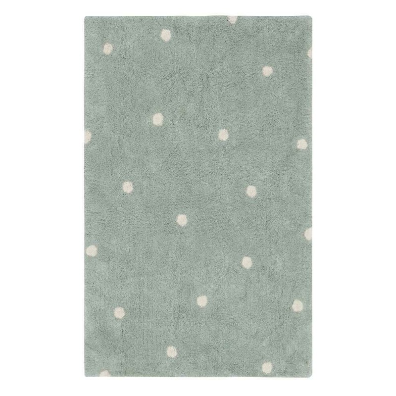 Lorena Canals - Dywan do prania Mini Dot Blue Sage 100x150