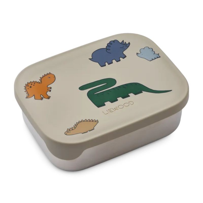 Liewood - Lunchbox z przegródkami Arthur - Dinosaurs/Mist