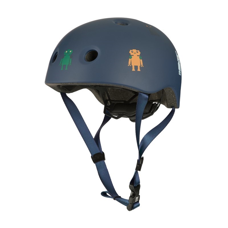 Liewood - Kask rowerowy Hilary Bike Helmet - Robots/Indigo blue