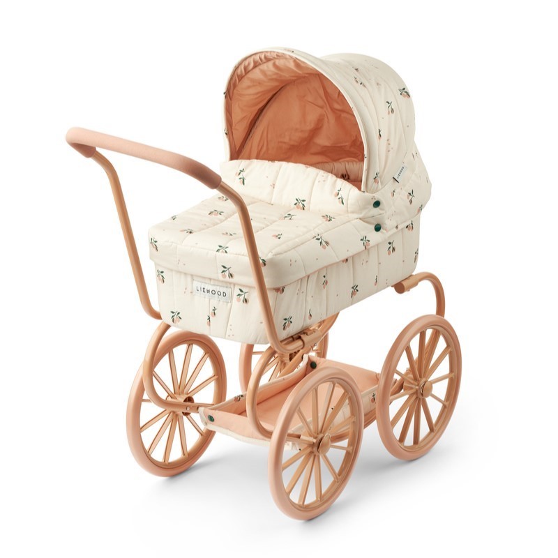 Liewood - Wózek dla lalek z gondolą Adaline Doll Pram - Peach/Sea shell