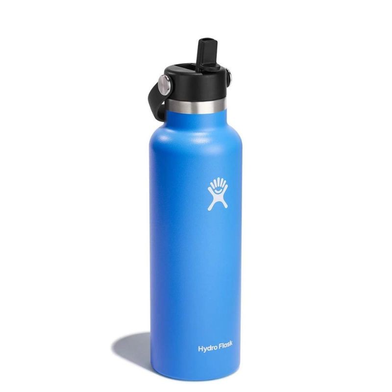 Hydro Flask - Butelka termiczna z ustnikiem Standard Flex Straw Cap 620ml - niebieska