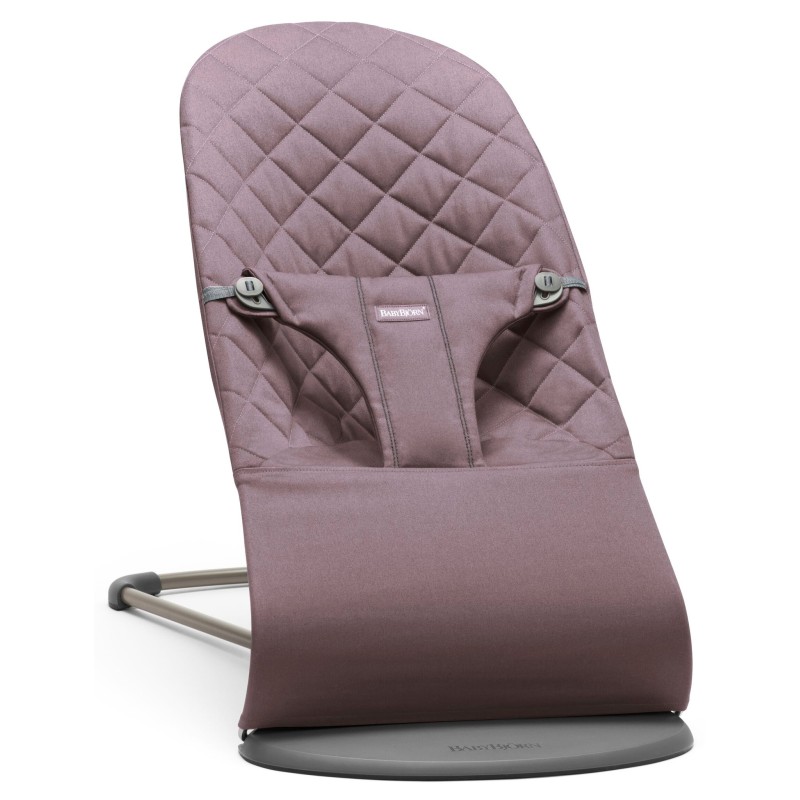 BABYBJORN - leżaczek BLISS COTTON, Ciemnopurpurowy