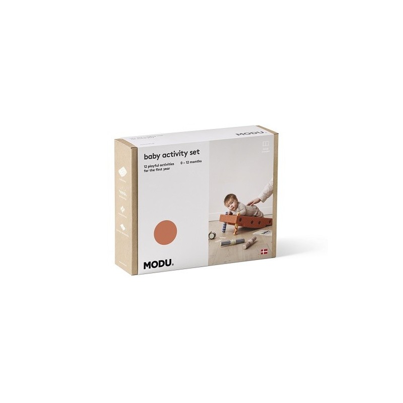 MODU - Baby activity set - Burnt Orange / Dusty Green