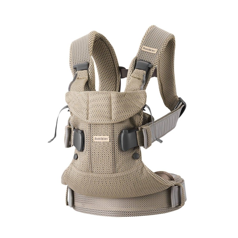 BABYBJORN ONE AIR 3D MESH  - nosidełko, Szary Beż