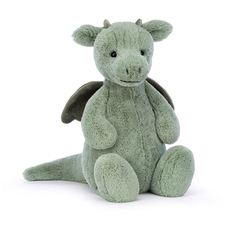 Jellycat - Przytulanka Smok miętowo-szary 67cm