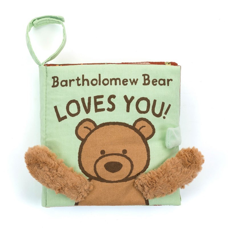 Jellycat - Książeczka sensoryczna dla dzieci "Bartholomew Bear Loves You"