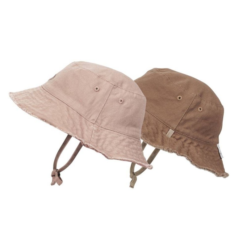 Elodie Details - Dwustronny kapelusz Bucket Hat - Blushing Pink - 6-12 m-cy