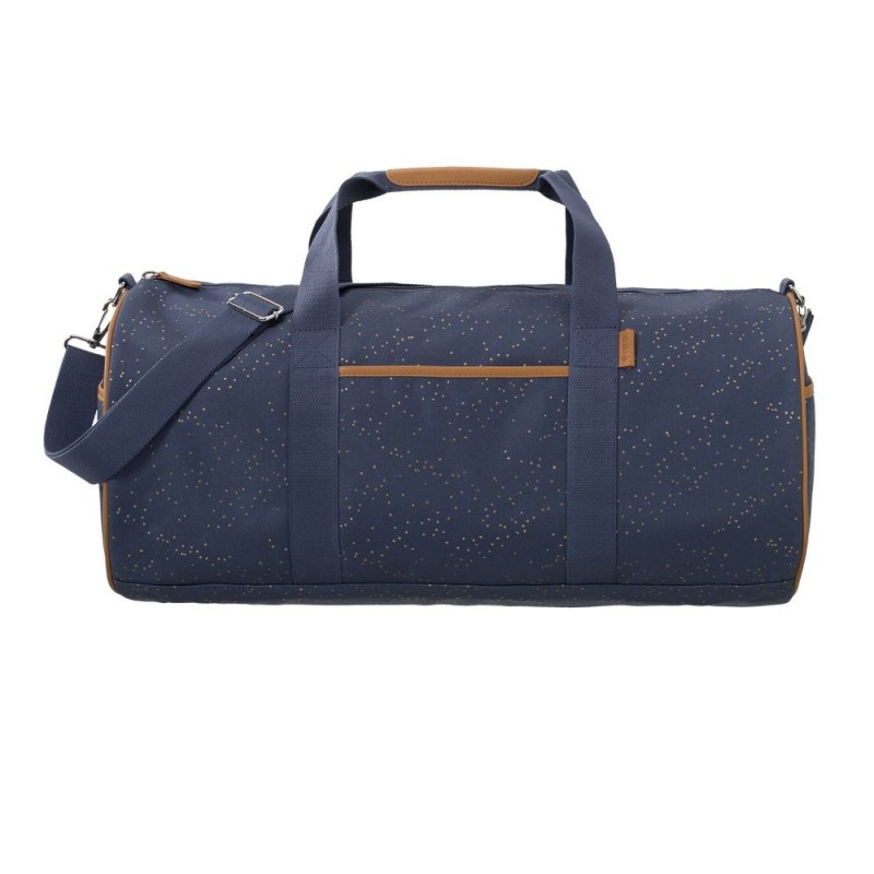 Fresk - Torba Weekender bag Złote kropki Indigo