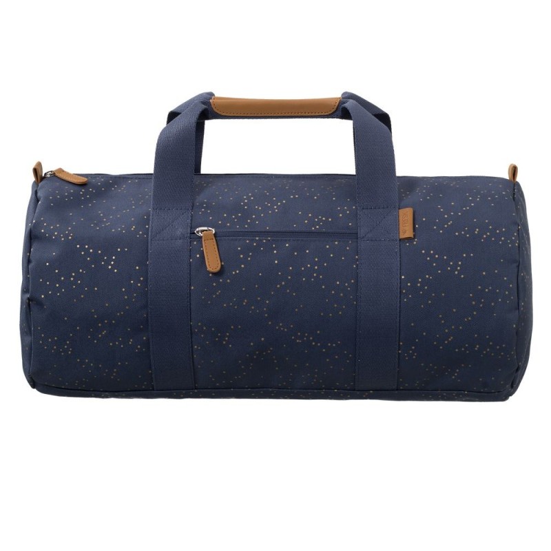 Fresk - Torba Weekend bag Złote kropki Indigo