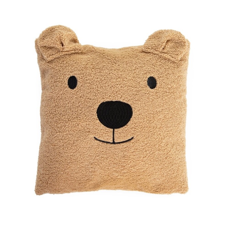 Childhome - Poduszka pluszowa 40 x 40 cm Teddy bear Brown