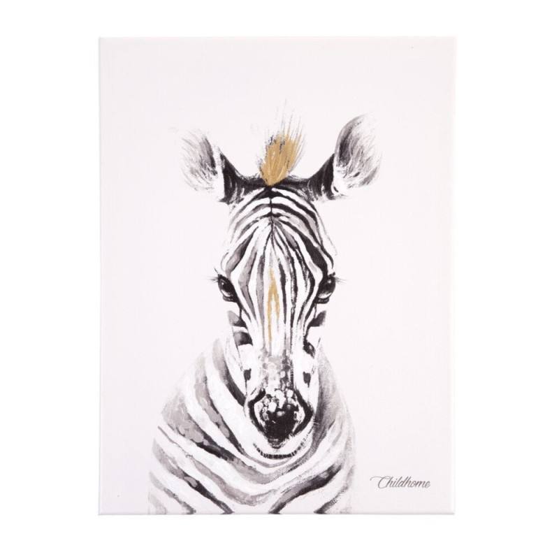 Childhome - Obraz olejny 30 x 40 cm Zebra