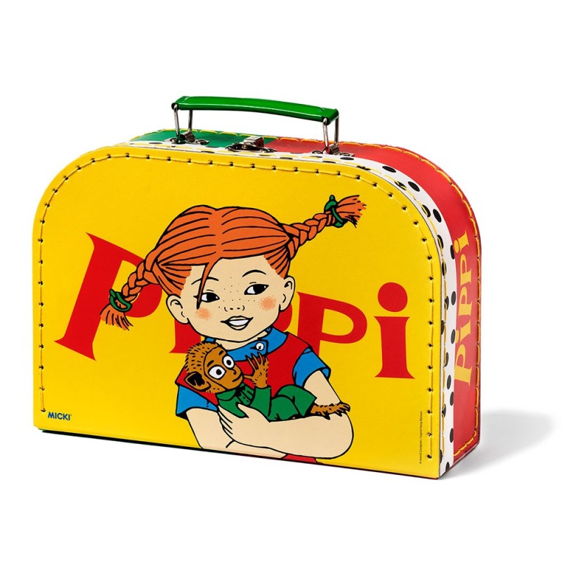 Pippi - Walizka pudełko na zabawki Pippi Langstrumpf, 25 cm, Żółta