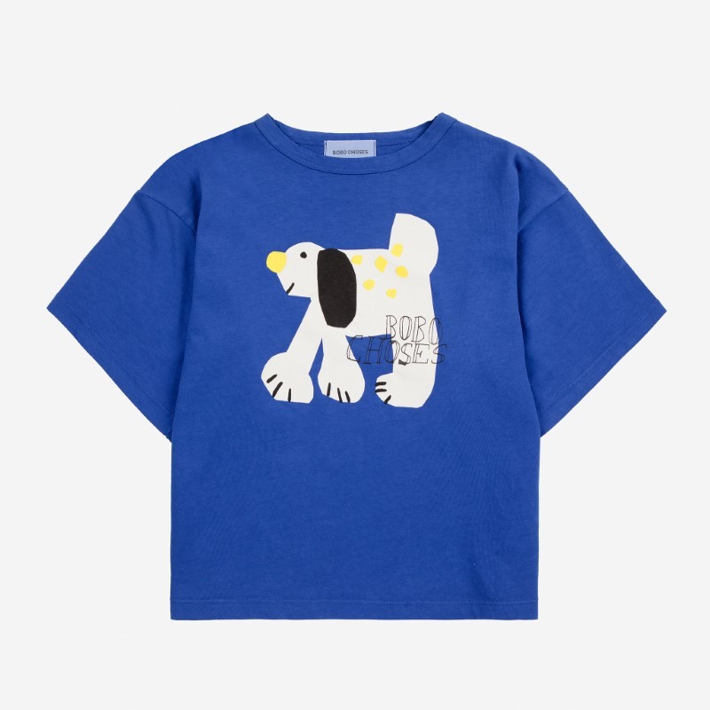 Bobo Choses - Bawełniany t-shirt z nadrukiem Kids Fairy Dog - blue