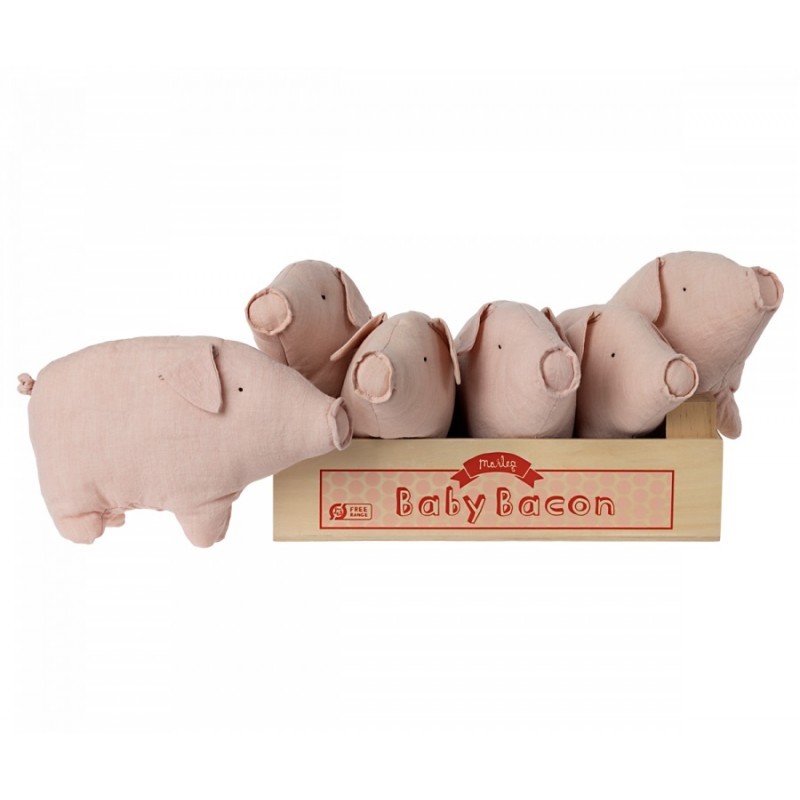 Maileg - Przytulanka Mała świnka Baby Bacon 13cm