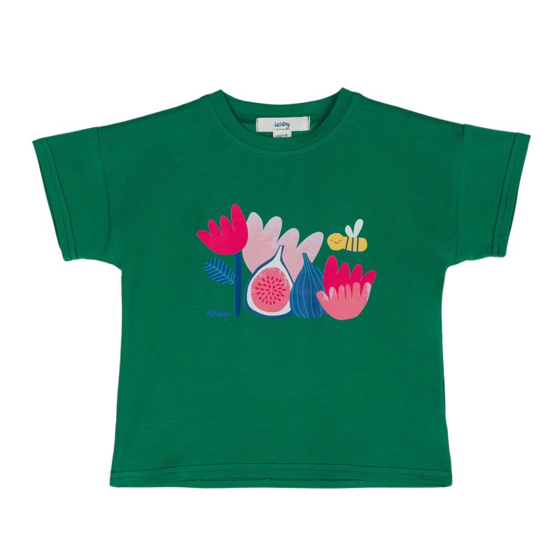 Kid Story - T-shirt z bawełny organicznej, green