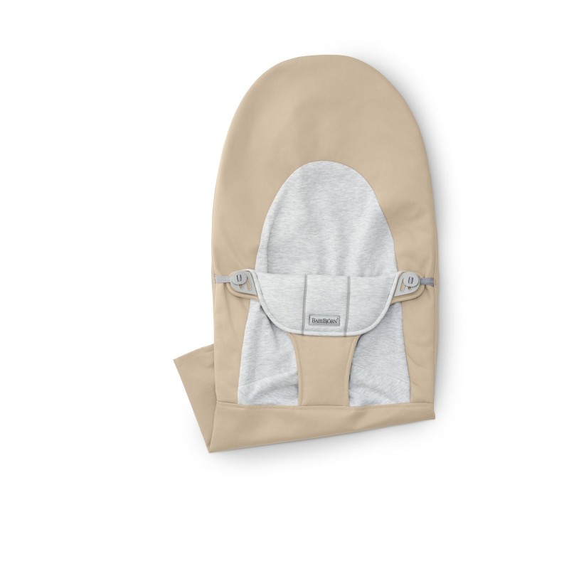 BABYBJORN - poszycie do leżaczka Balance Soft, Woven/Jersey, Beż/Szary