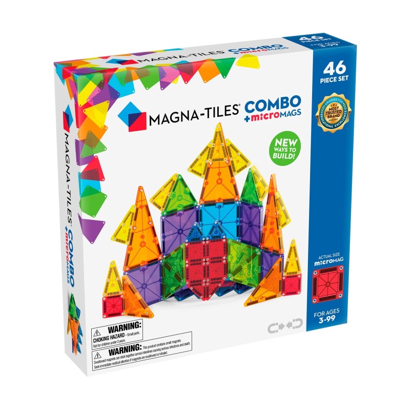 Magna Tiles - Klocki magnetyczne COMBO microMAGS 46el.