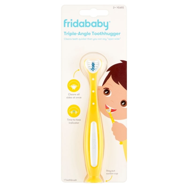 Frida Baby - Tooth Hugger 3D, szczoteczka do zębów - żółta