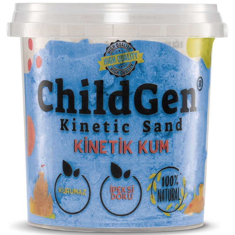 ChildGen - Naturalny piasek kinetyczny 500g, niebieski