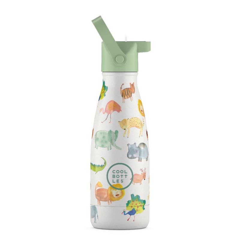 Cool Bottles - Butelka termiczna Kids 260 ml Triple cool African safari