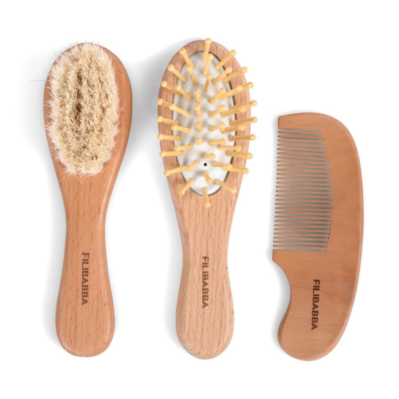 Filibabba - Zestaw pielęgnacyjny Baby Brush Set