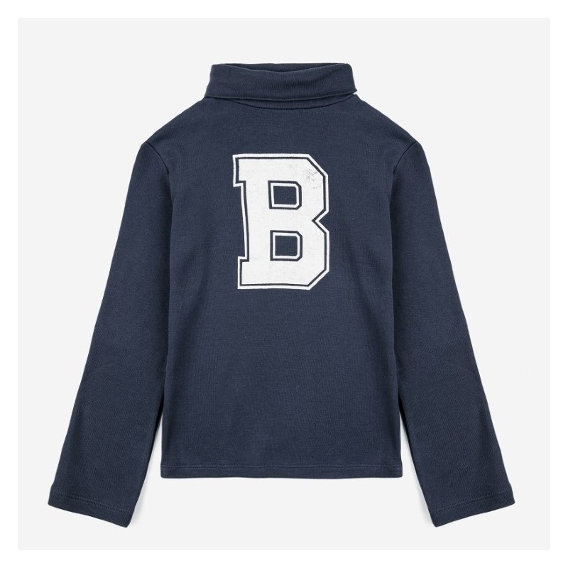 Bobo Choses - Bawełniany longsleeve z golfem Kids Big B