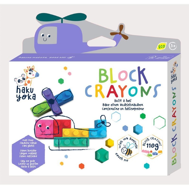 Avenir - Kredki klocki Haku Yoka Block Crayons, helikopter