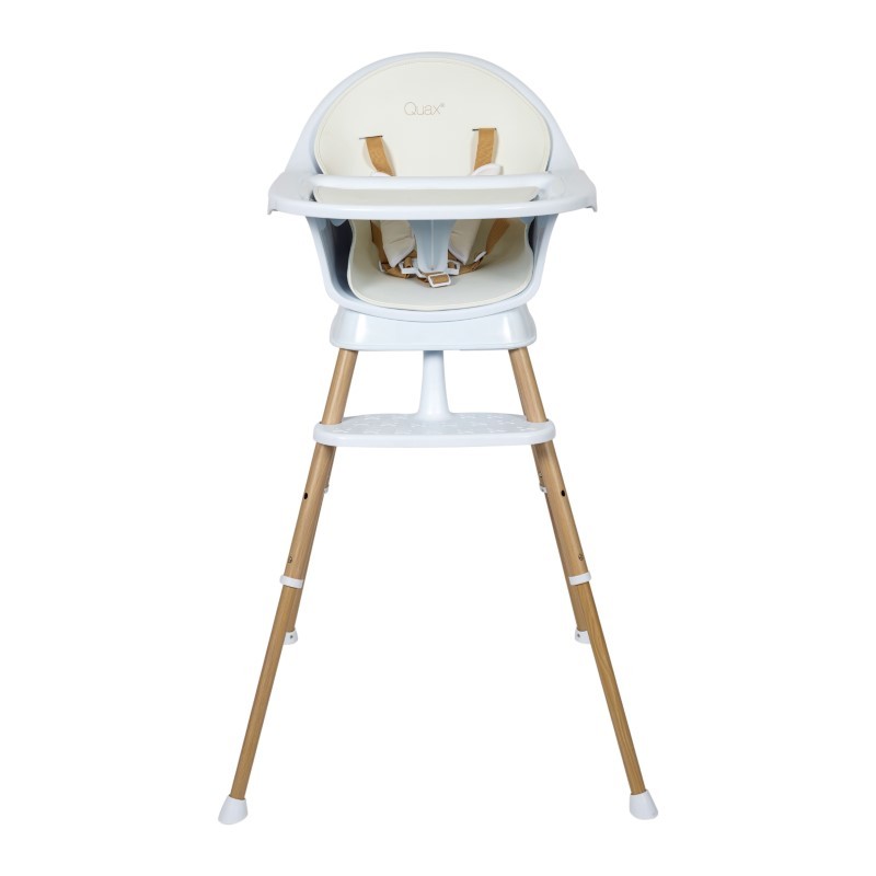 Quax - Wysokie krzesełko do karmienia Highchair ULTIMO 3 Luxe, white-natural