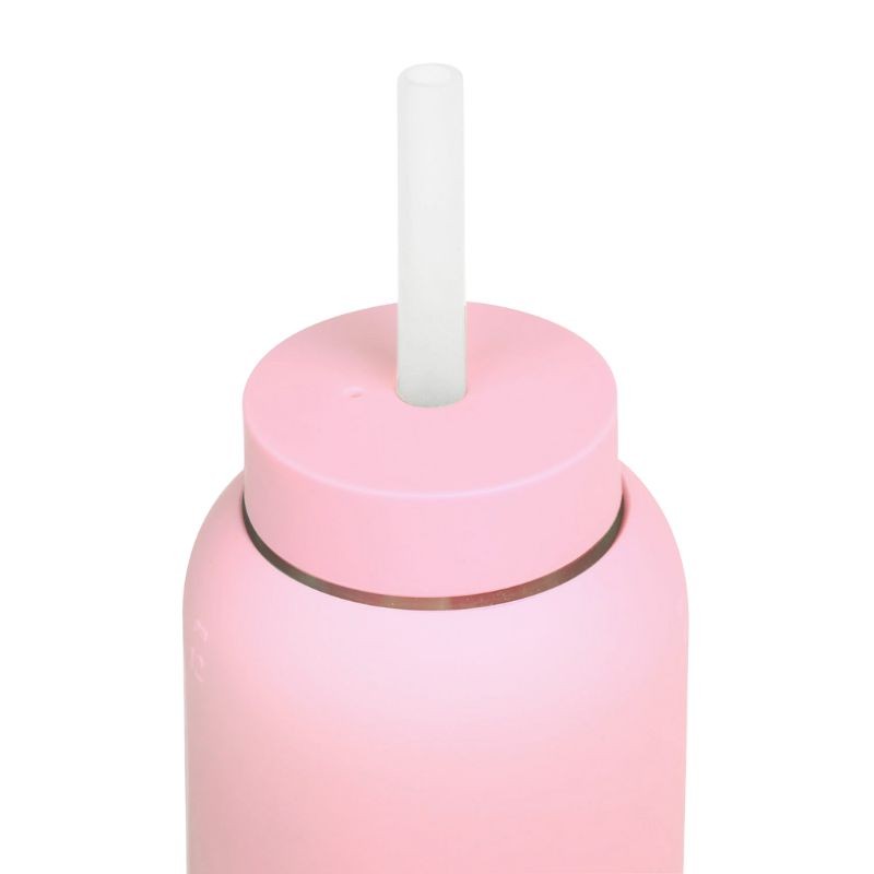 Bink - Silikonowa nasadka ze słomką do butelek Day/Mama/Puffer Bottle 800ml - cotton candy