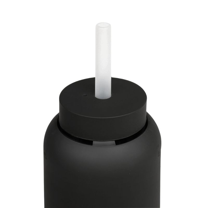 Bink - Silikonowa nasadka ze słomką do butelek Day/Mama/Puffer Bottle 800ml - black