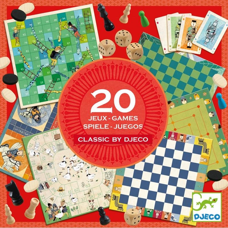 Djeco - Zestaw 20 gier - Classic Box