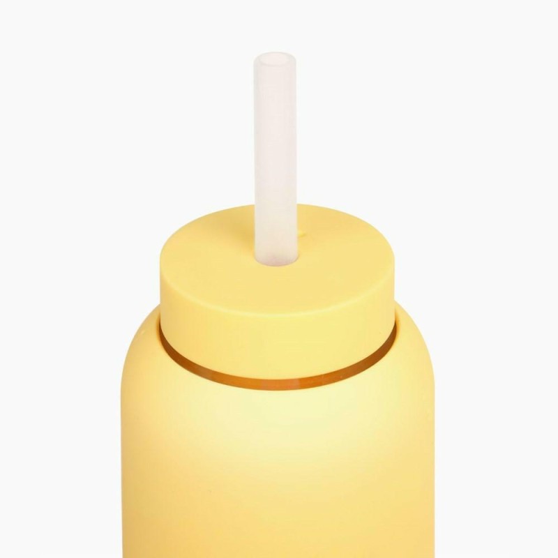 Bink - Silikonowa nasadka ze słomką do butelek Day/Mama Bottle 800ml - lemon