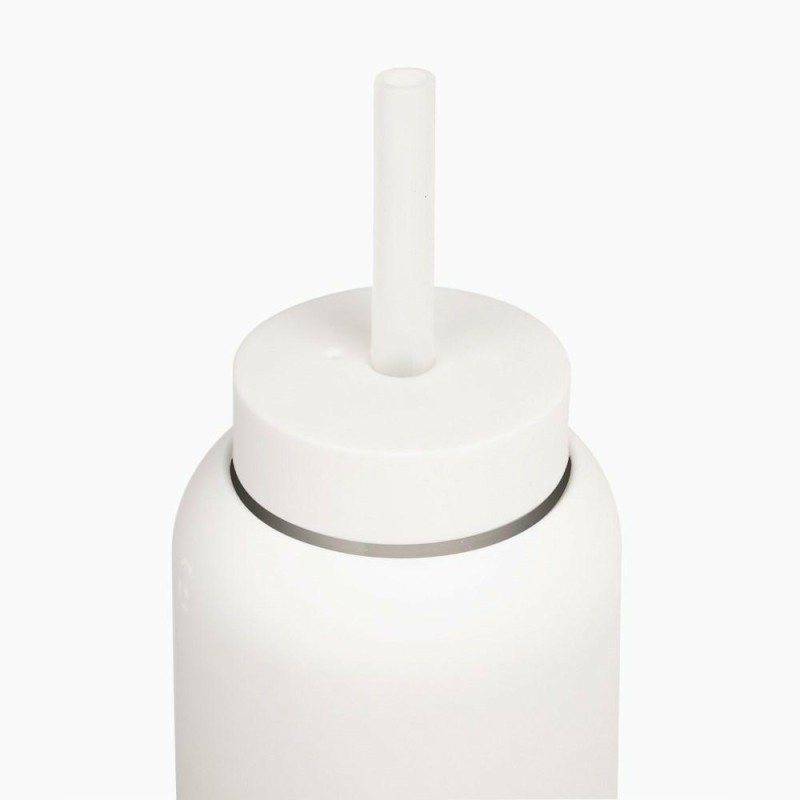 Bink - Silikonowa nasadka ze słomką do butelek Day/Mama Bottle 800ml - white