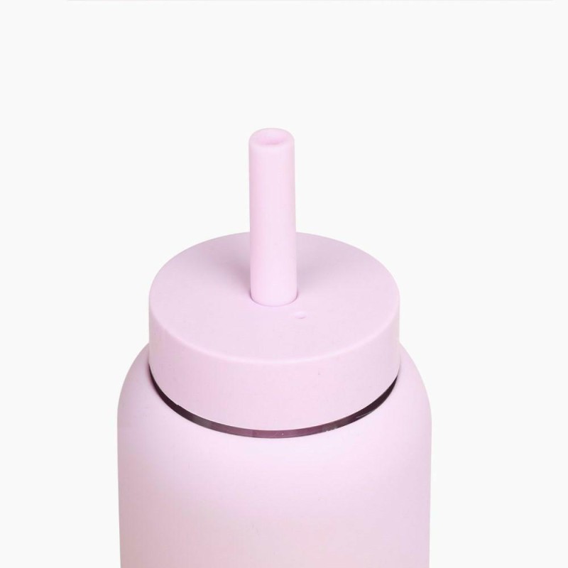 Bink - Silikonowa nasadka ze słomką do butelek Mini Bottle 500ml - lilac